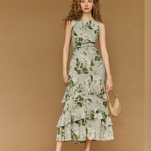 Reformation Magnus Dress - Tea Garden - size 8
